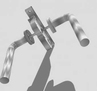 带杆柄的榫眼锁箱SU模型下载_sketchup草图大师SKP模型