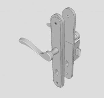 执手把手硬件SU模型下载_sketchup草图大师SKP模型
