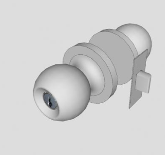 球型门把锁SU模型下载_sketchup草图大师SKP模型
