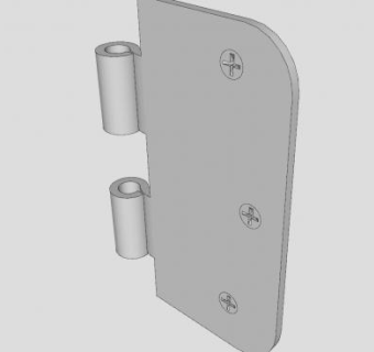 门铰链两页边SU模型下载_sketchup草图大师SKP模型