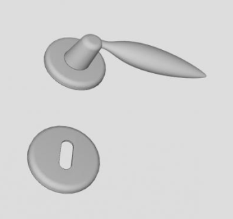 门把手和锁孔SU模型下载_sketchup草图大师SKP模型