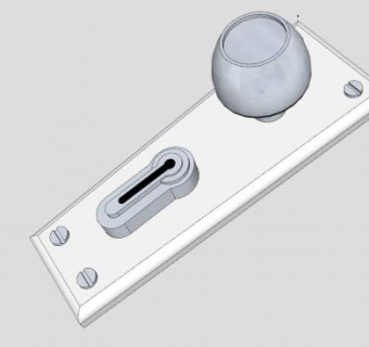 面板球形锁SU模型下载_sketchup草图大师SKP模型