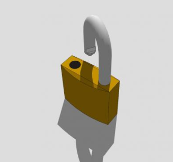 挂锁SU模型下载_sketchup草图大师SKP模型