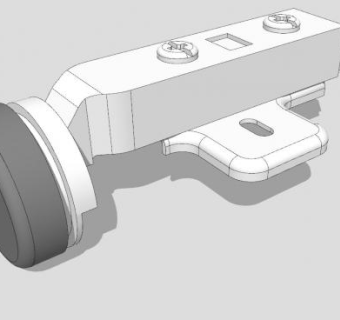 玻璃窗铰链SU模型下载_sketchup草图大师SKP模型