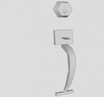 欧式门把手SU模型下载_sketchup草图大师SKP模型