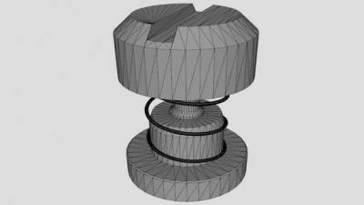 弹簧门把手SU模型下载_sketchup草图大师SKP模型