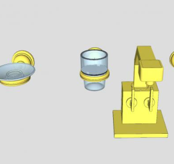 卫生间五金SU模型下载_sketchup草图大师SKP模型