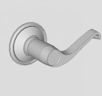现代不锈钢把手SU模型下载_sketchup草图大师SKP模型