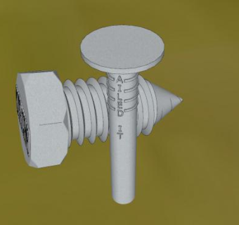 螺丝螺钉SU模型下载_sketchup草图大师SKP模型