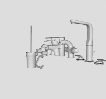 水龙头SU模型下载_sketchup草图大师SKP模型