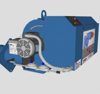 燃油燃烧器的SU模型设计_su模型下载 草图大师模型_SKP模型