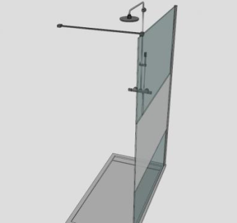 浴室全时喷淋器SU模型下载_sketchup草图大师SKP模型