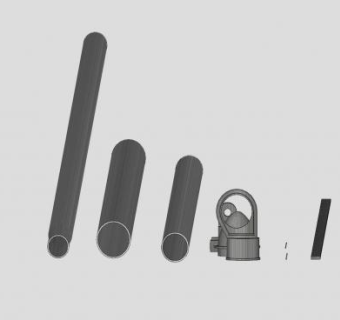 铁丝网围栏五金硬件SU模型下载_sketchup草图大师SKP模型