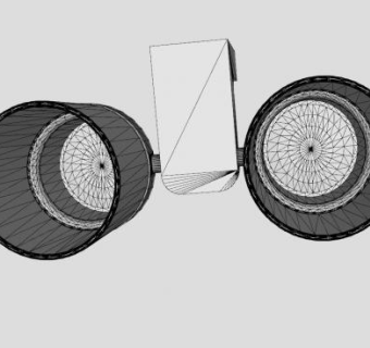 双杯架SU模型下载_sketchup草图大师SKP模型