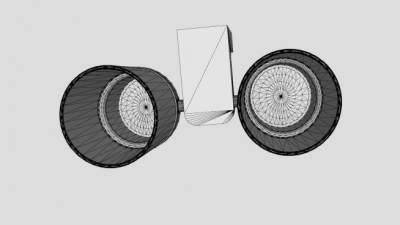 双杯架SU模型下载_sketchup草图大师SKP模型