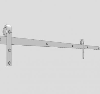 谷仓门轨SU模型下载_sketchup草图大师SKP模型