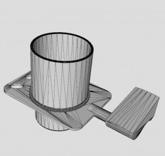 杯架牙刷架SU模型下载_sketchup草图大师SKP模型