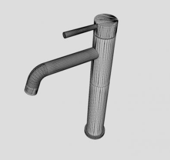 单孔面盆水龙头SU模型下载_sketchup草图大师SKP模型