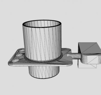 杯架和牙刷架SU模型下载_sketchup草图大师SKP模型