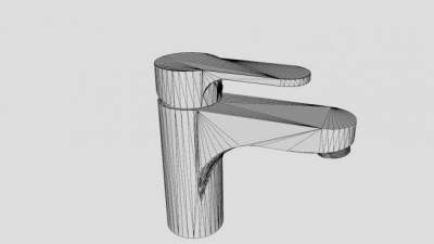 单孔龙头SU模型下载_sketchup草图大师SKP模型