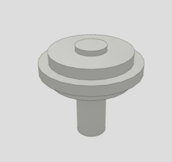 圆蘑菇型柜式把手SU模型下载_sketchup草图大师SKP模型