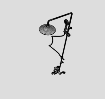 SPA沐浴花洒SU模型下载_sketchup草图大师SKP模型