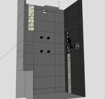 现代淋浴器SU模型下载_sketchup草图大师SKP模型