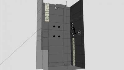 现代淋浴器SU模型下载_sketchup草图大师SKP模型