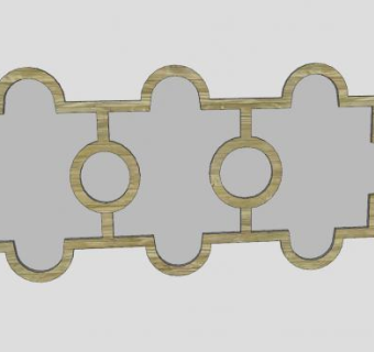 现代镜面SU模型下载_sketchup草图大师SKP模型