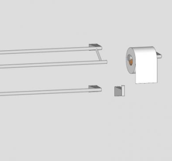 浴室五金SU模型下载_sketchup草图大师SKP模型