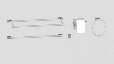 浴室五金SU模型下载_sketchup草图大师SKP模型