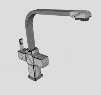 单手柄厨房龙头SU模型下载_sketchup草图大师SKP模型