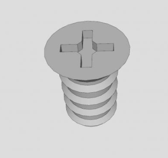螺丝钉SU模型下载_sketchup草图大师SKP模型