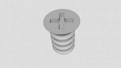 螺丝钉SU模型下载_sketchup草图大师SKP模型