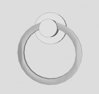 环形拉手SU模型下载_sketchup草图大师SKP模型