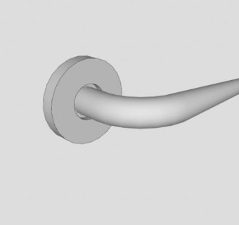 圆形底座门把手SU模型下载_sketchup草图大师SKP模型
