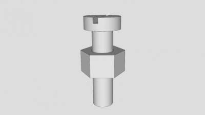 螺母和螺栓SU模型下载_sketchup草图大师SKP模型