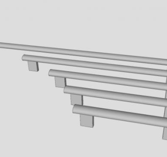 橱柜拉手SU模型下载_sketchup草图大师SKP模型