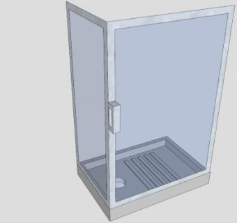 浴室淋浴箱淋浴房SU模型下载_sketchup草图大师SKP模型