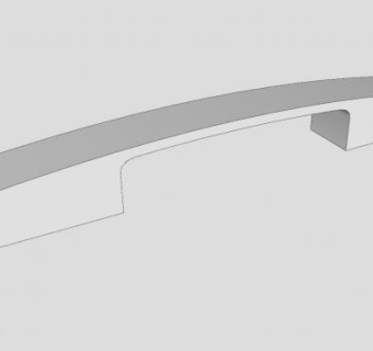 铝制拉手SU模型下载_sketchup草图大师SKP模型
