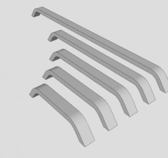现代简约抽屉门把手SU模型下载_sketchup草图大师SKP模型