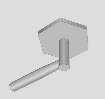 现代金属门把手SU模型下载_sketchup草图大师SKP模型