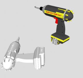 电钻SU模型下载_sketchup草图大师SKP模型