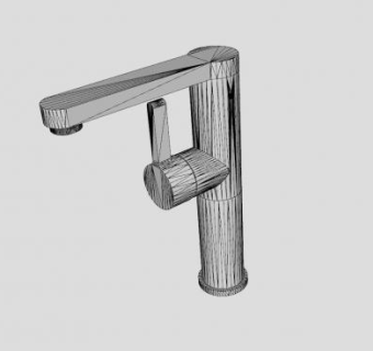 单孔加高式龙头SU模型下载_sketchup草图大师SKP模型