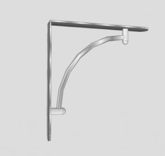 凹形钢支架SU模型下载_sketchup草图大师SKP模型