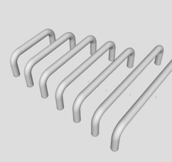金属柜门拉手SU模型下载_sketchup草图大师SKP模型