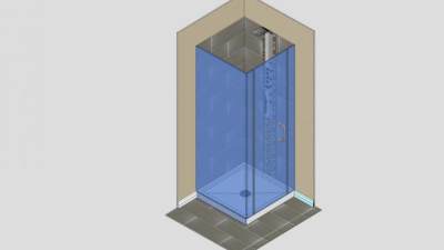 卫生间瓷砖淋浴SU模型下载_sketchup草图大师SKP模型