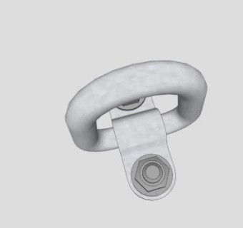 金属扣环SU模型下载_sketchup草图大师SKP模型