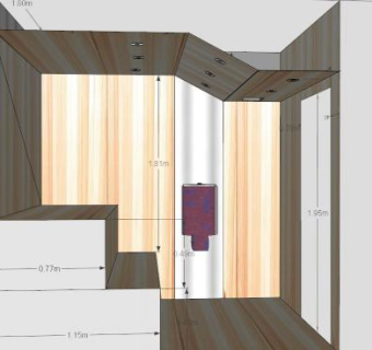 现代实木沐浴桑拿SU模型下载_sketchup草图大师SKP模型