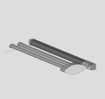 三杠毛巾架SU模型下载_sketchup草图大师SKP模型